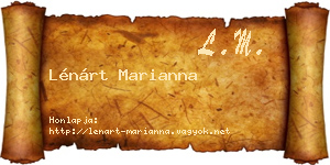 Lénárt Marianna névjegykártya