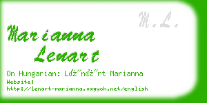 marianna lenart business card